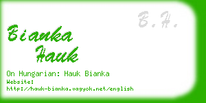 bianka hauk business card